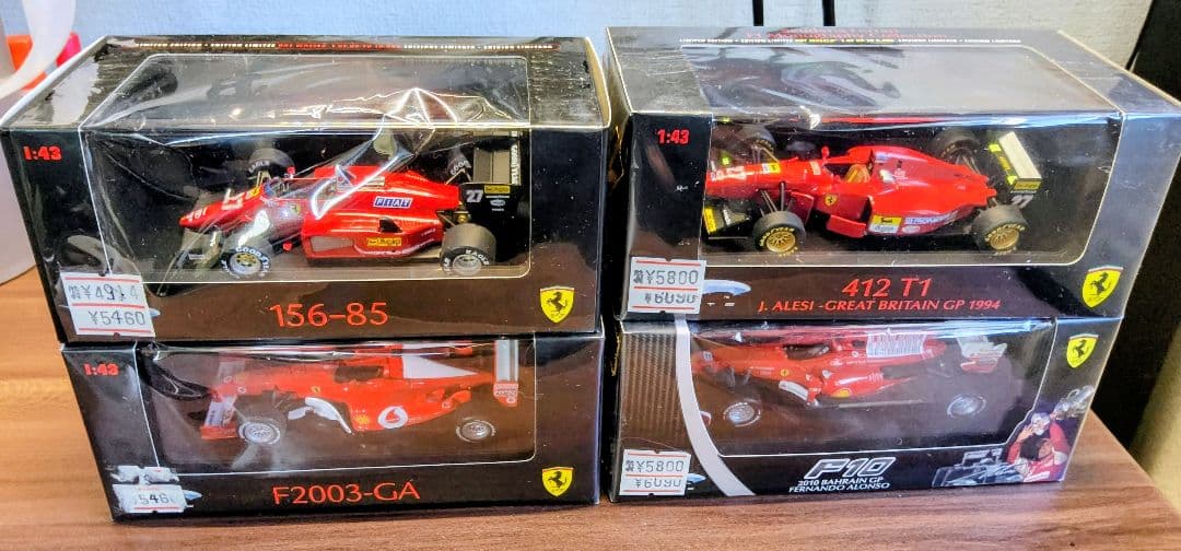 【新品未使用品！】1/43フェラーリ F1 4台セット