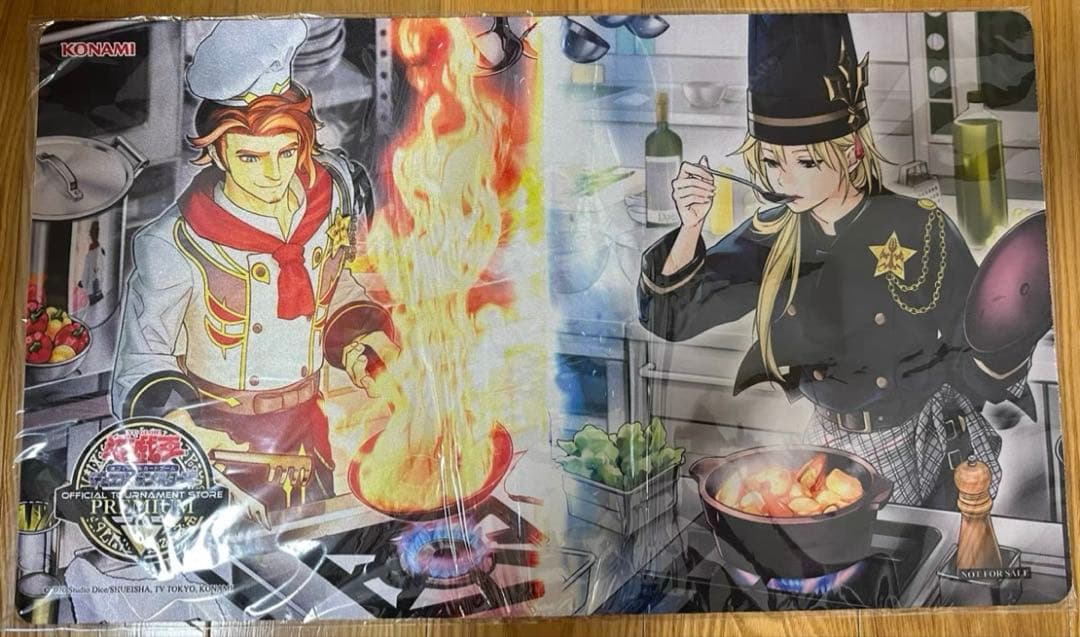 海外限定　遊戯王　ヌーベルズ　プレイマット　新品未開封　魚料理　肉料理　レシピ