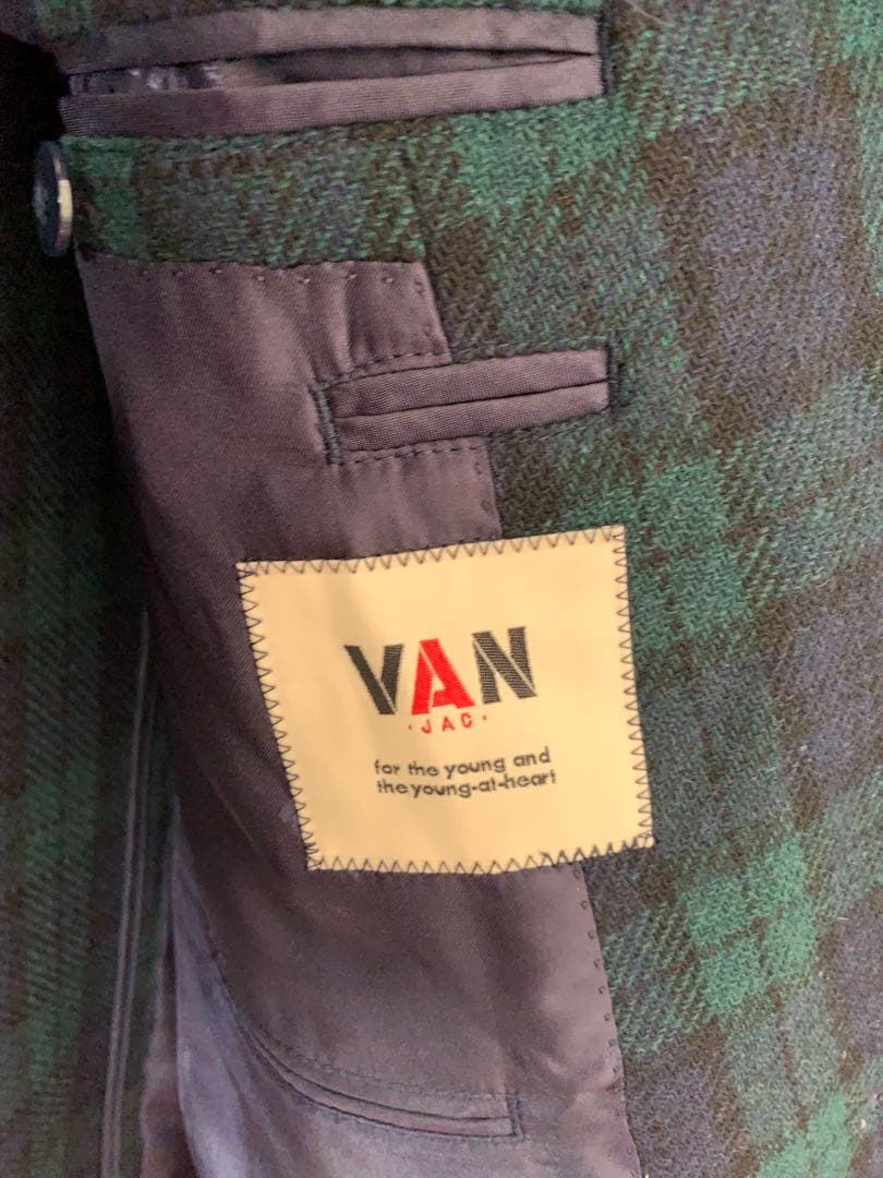 美品　VAN ジャケット　タータンチェック　ブレザー　M