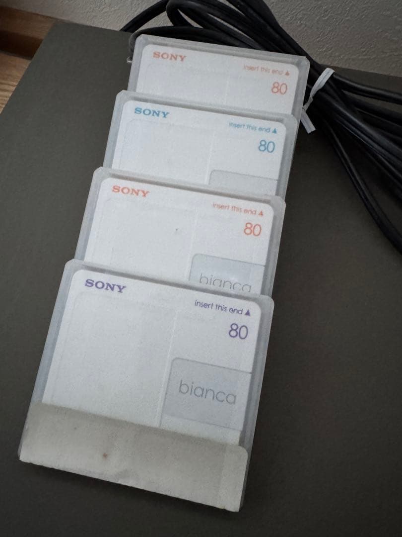 TEAC MD-5 ミニディスクデッキ＆MDディスク未使用4枚 純正リモコン付き