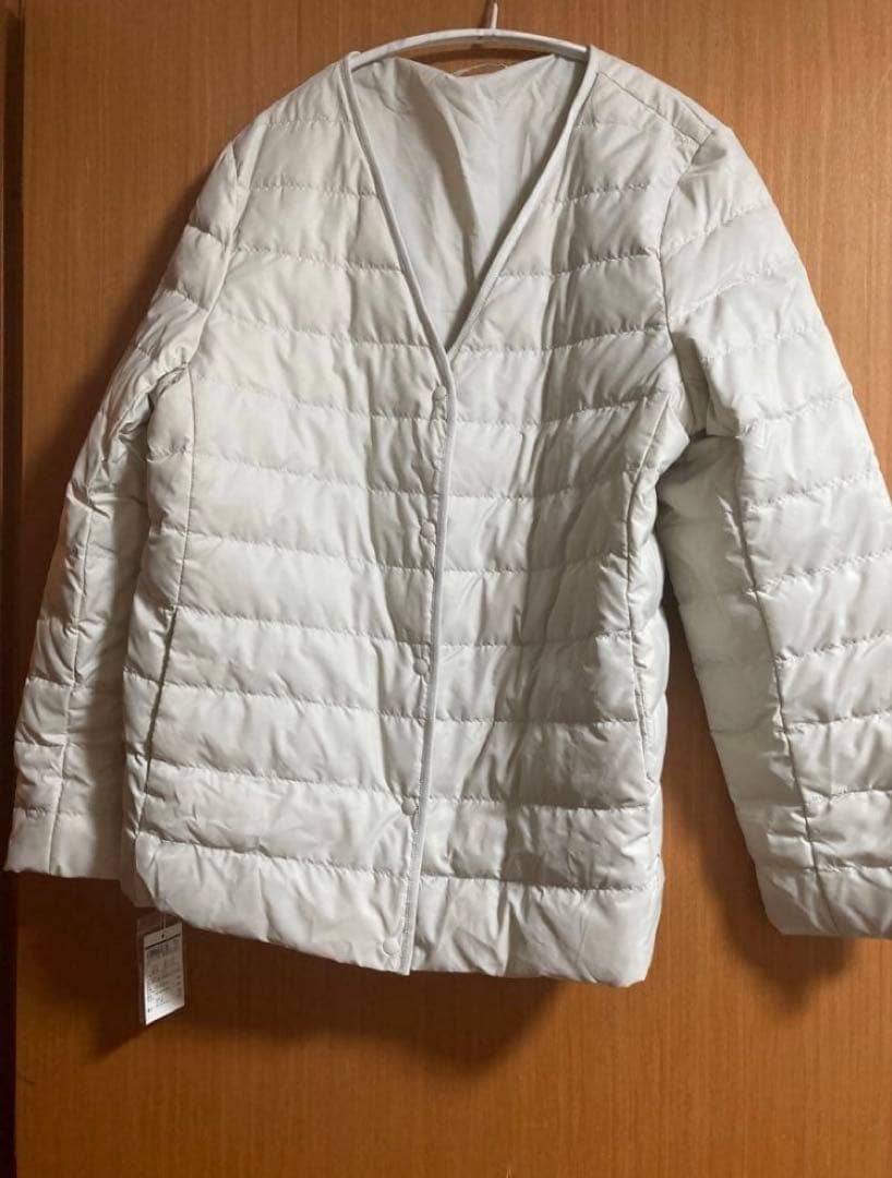 23区大きいサイズ46 3wayダウンインナー付モッズコート ライトグレー系