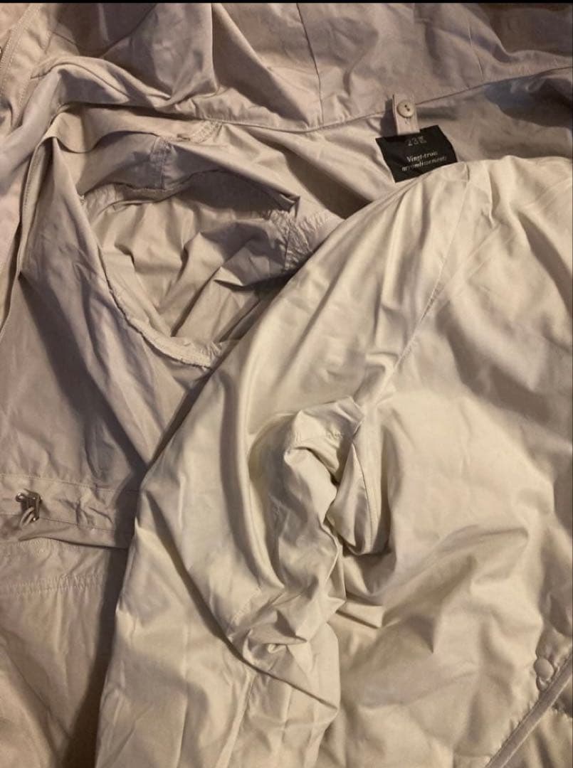 23区大きいサイズ46 3wayダウンインナー付モッズコート ライトグレー系