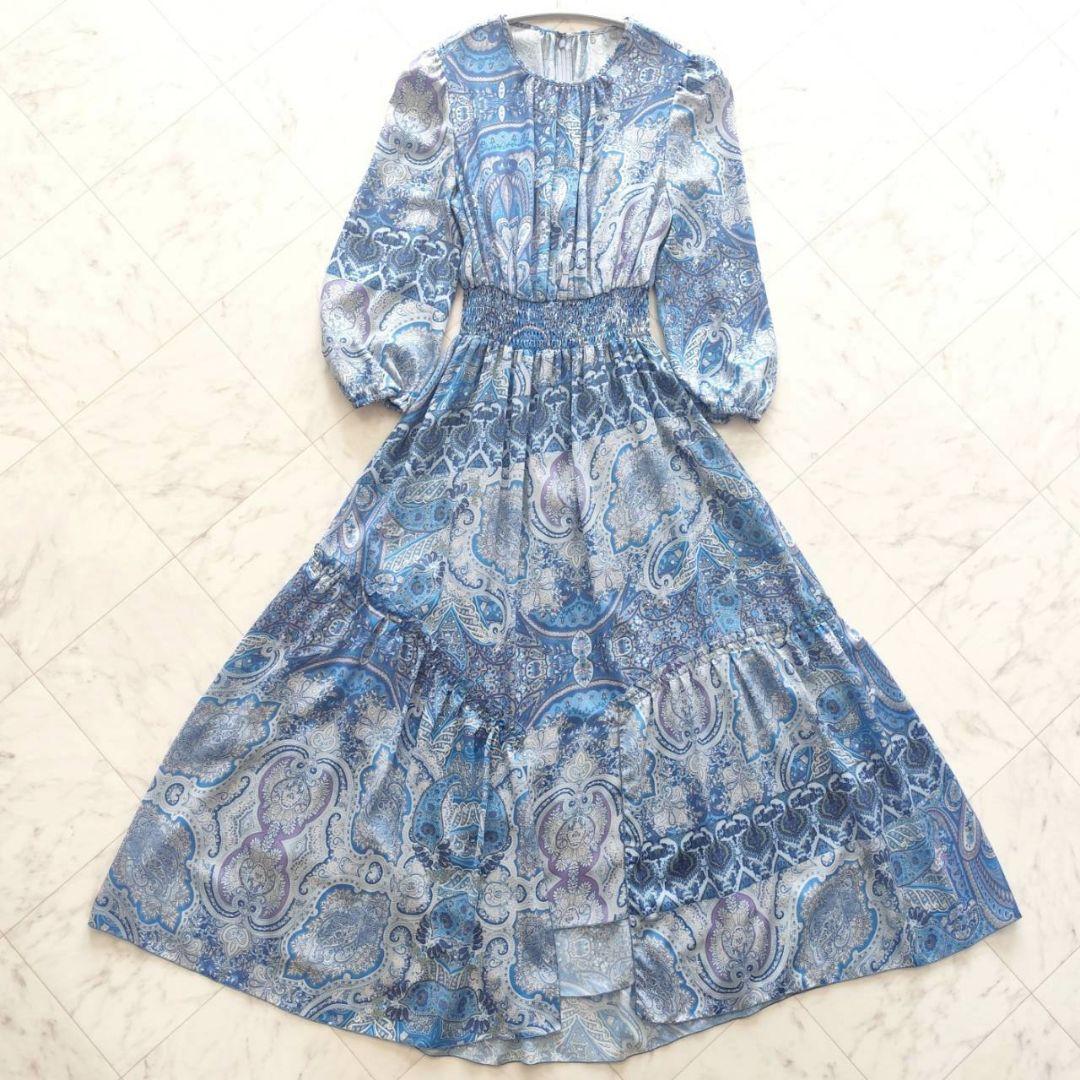 web限定 コルコバード Polyester Chiffon シャーリングドレス