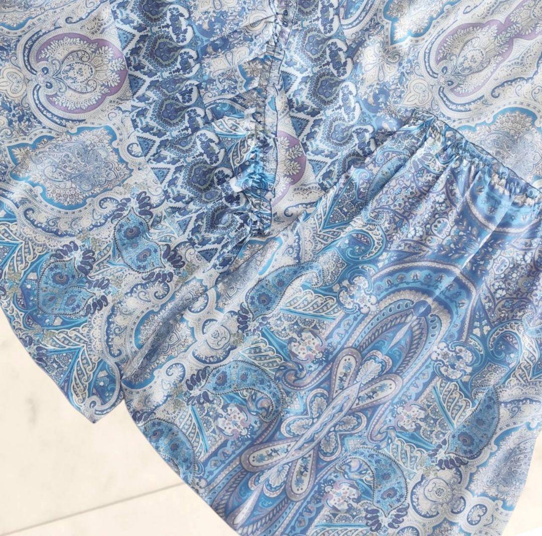 web限定 コルコバード Polyester Chiffon シャーリングドレス