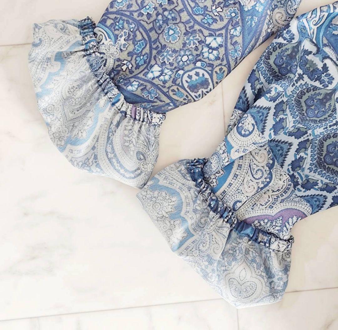 web限定 コルコバード Polyester Chiffon シャーリングドレス