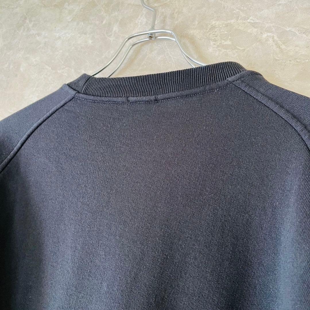 25AW COMOLI コットン裏毛クルーネック ブラック 4