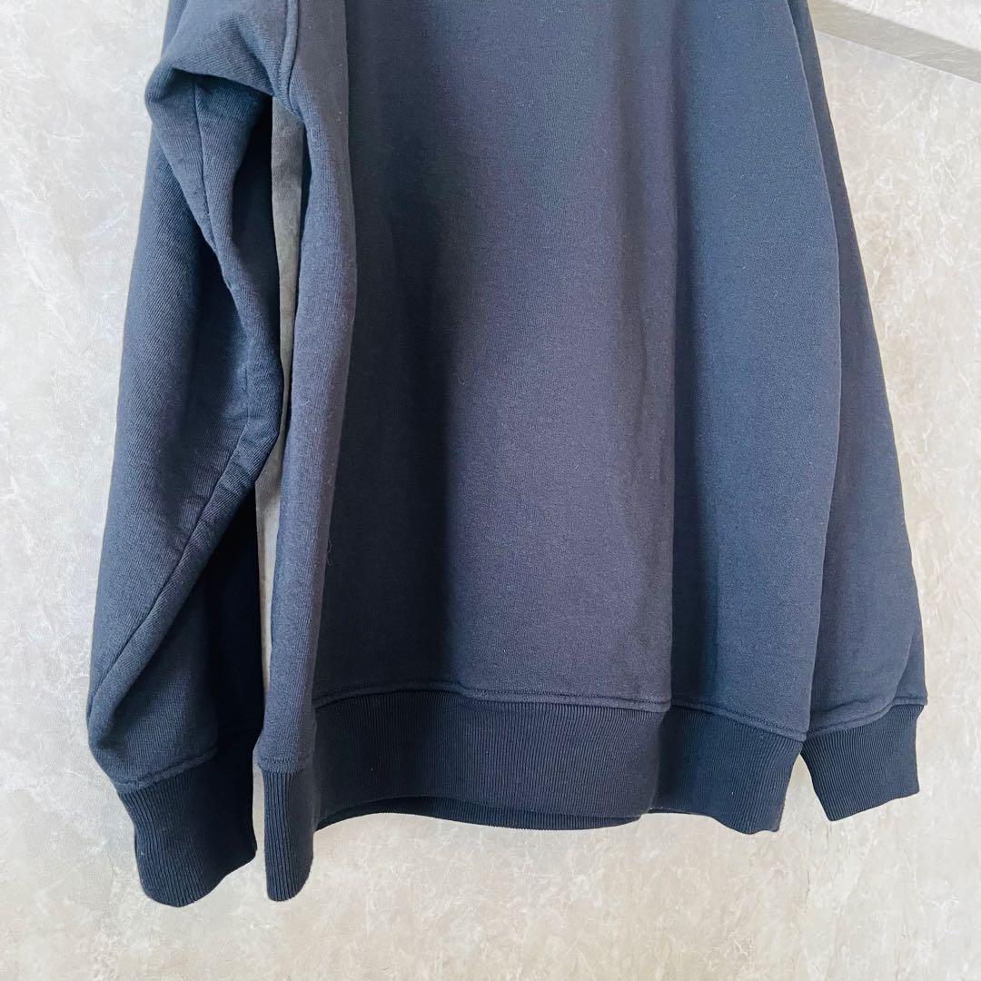 25AW COMOLI コットン裏毛クルーネック ブラック 4