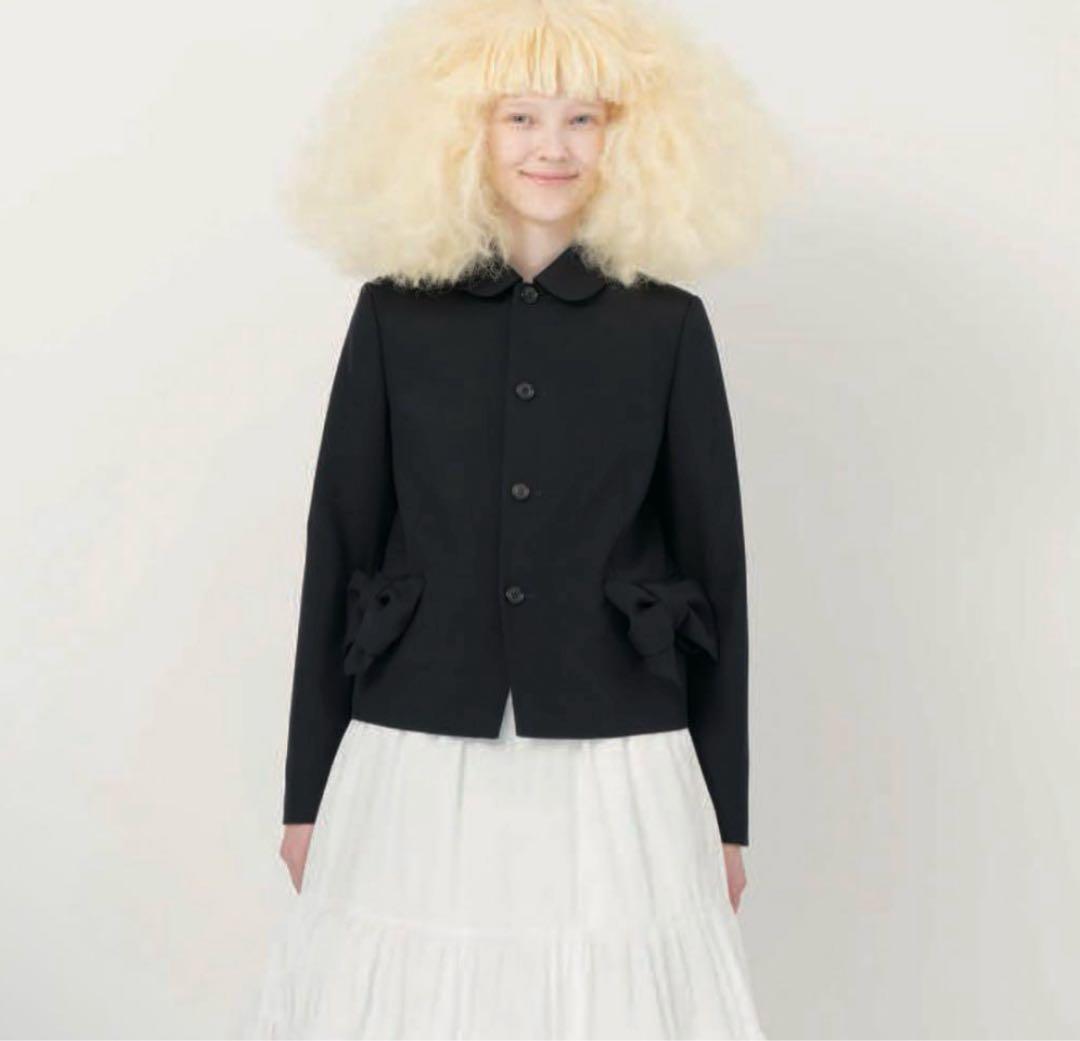 COMME des GARÇONS GIRL ブラック丸襟ジャケットS