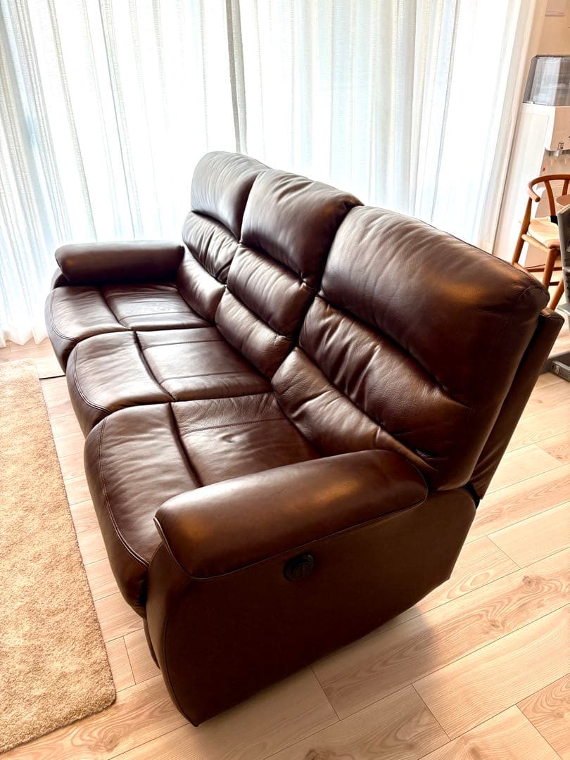 【美品】ニトリ　電動リクライニングソファ