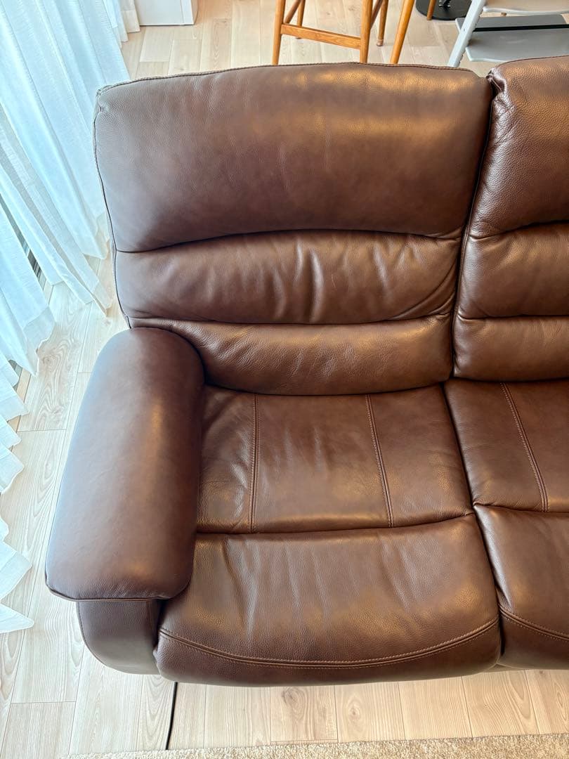 【美品】ニトリ　電動リクライニングソファ