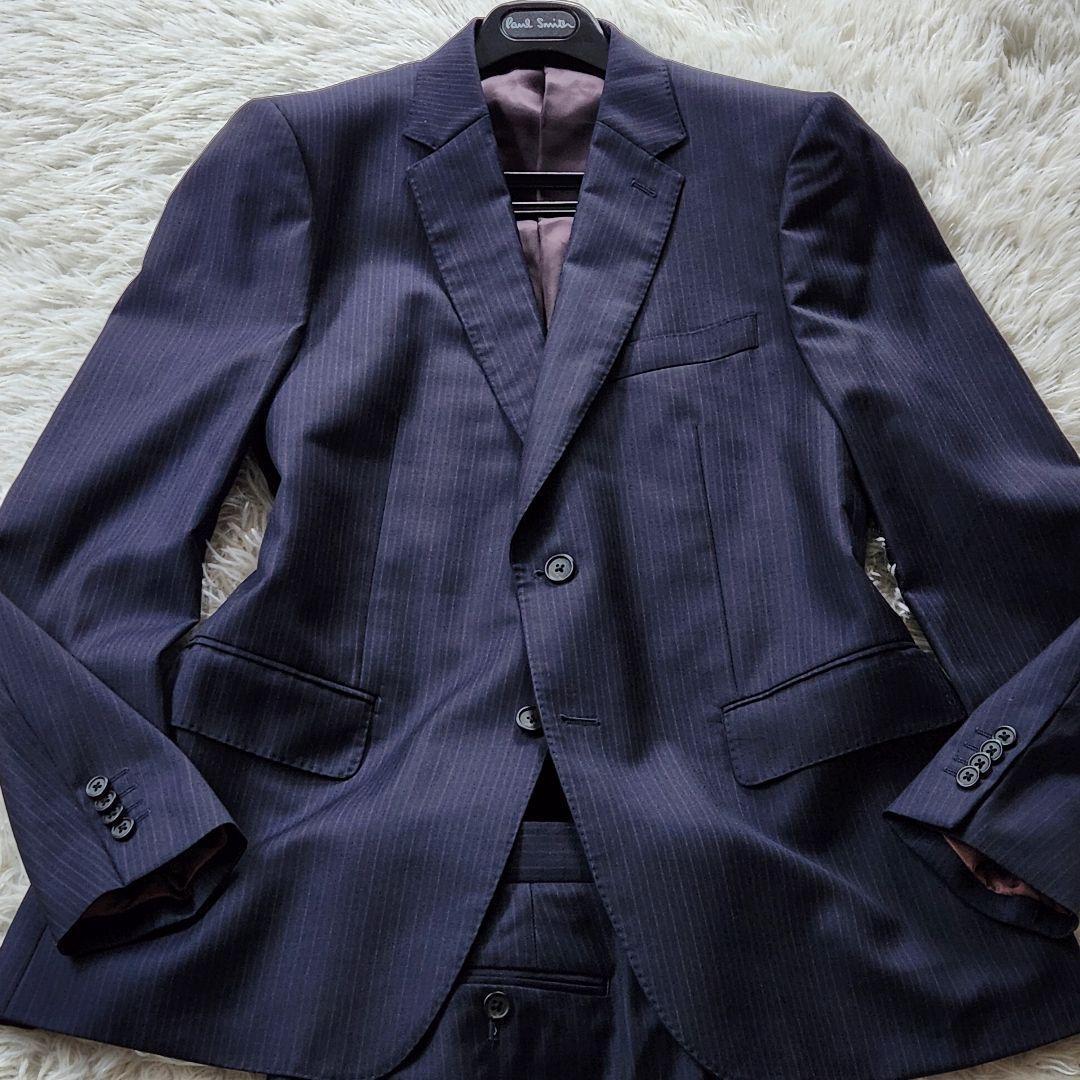 付属品完備✨XL ポールスミス 現行タグ スーツ バルベラ生地 シルク 花柄