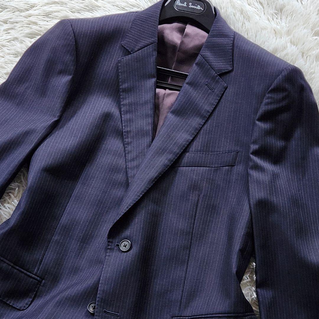 付属品完備✨XL ポールスミス 現行タグ スーツ バルベラ生地 シルク 花柄