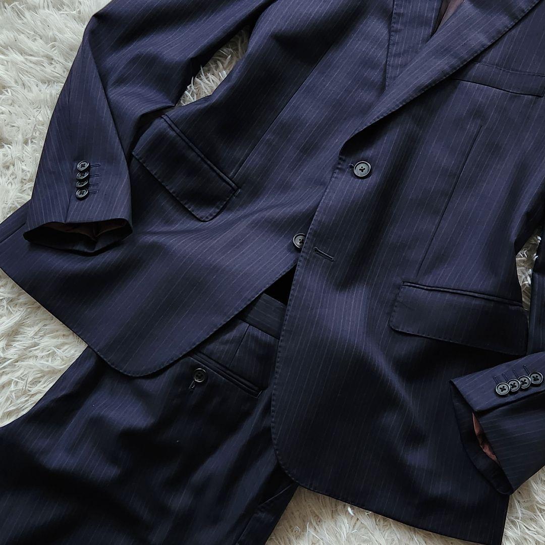 付属品完備✨XL ポールスミス 現行タグ スーツ バルベラ生地 シルク 花柄