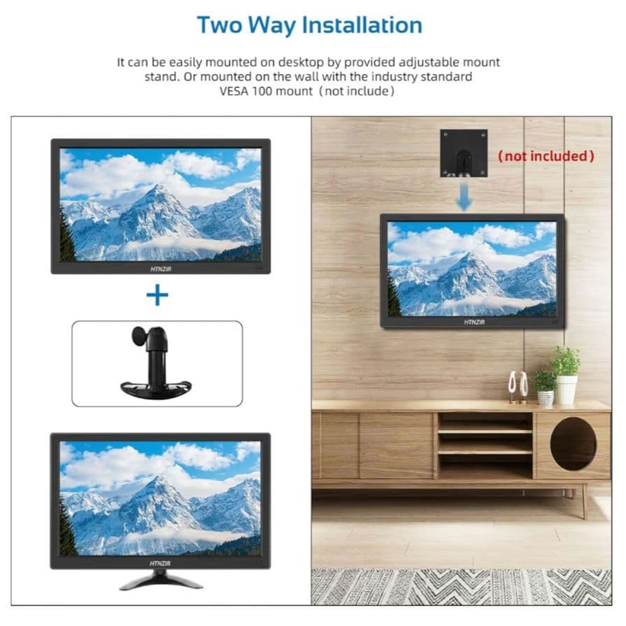 HTNZIR 15.6インチ PCモニター IPS LEDスクリーン 新品