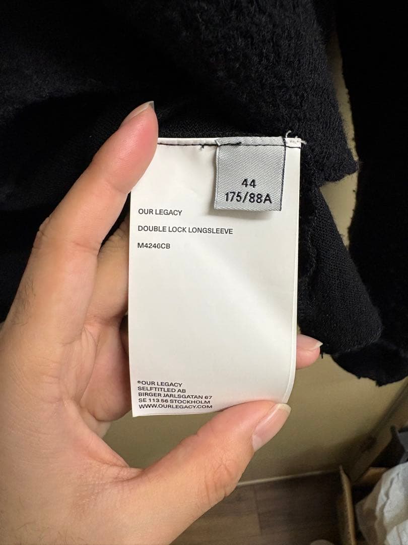 トップス 24AW OUR LEGACY DOUBLELOCK LONGSLEEVE44