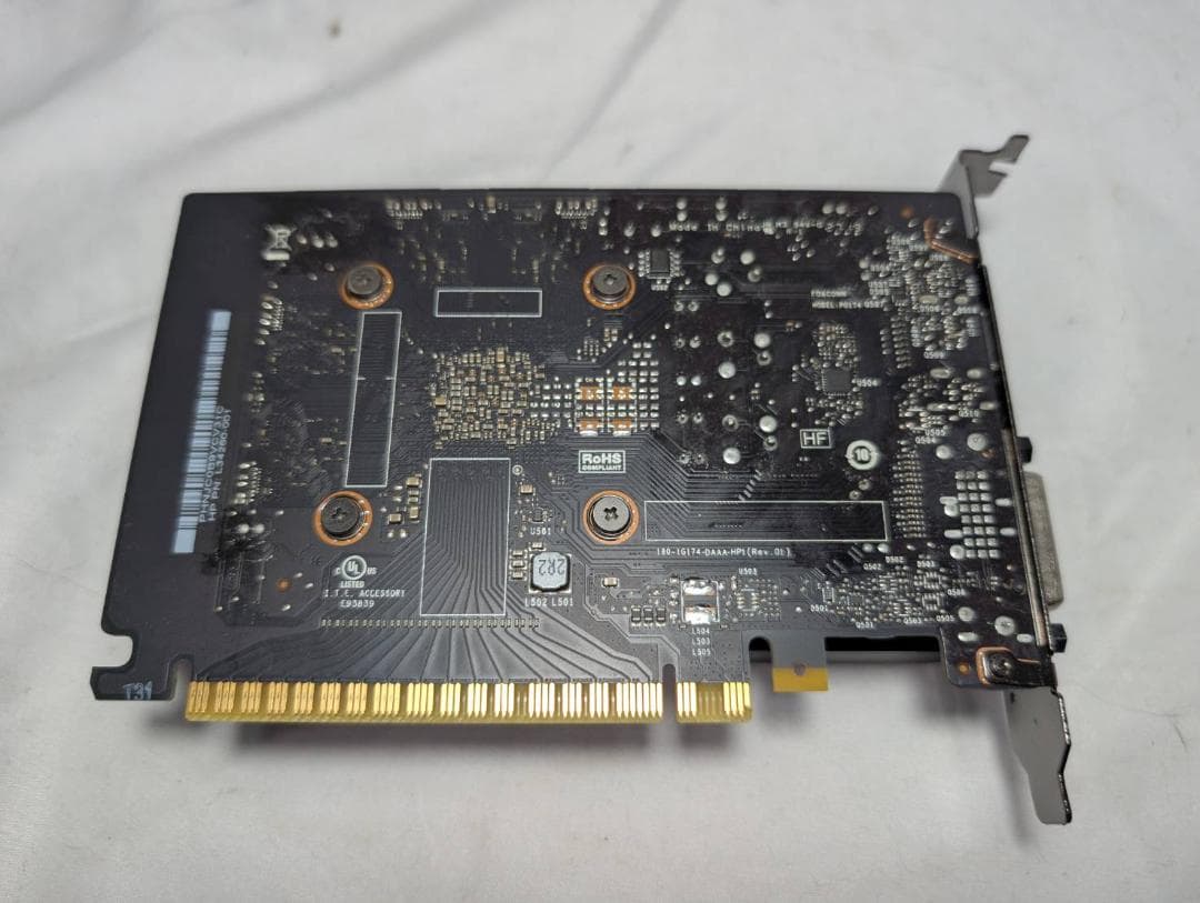 動作品 GTX1650 GDDR5 グラフィックボード 補助電源不要