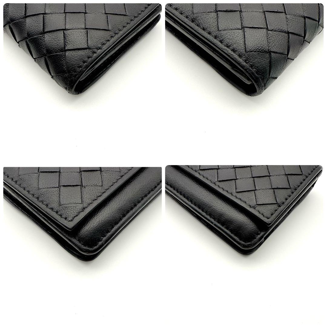 ボッテガヴェネタ イントレチャート カードケース 名刺入れ ブラック レザー