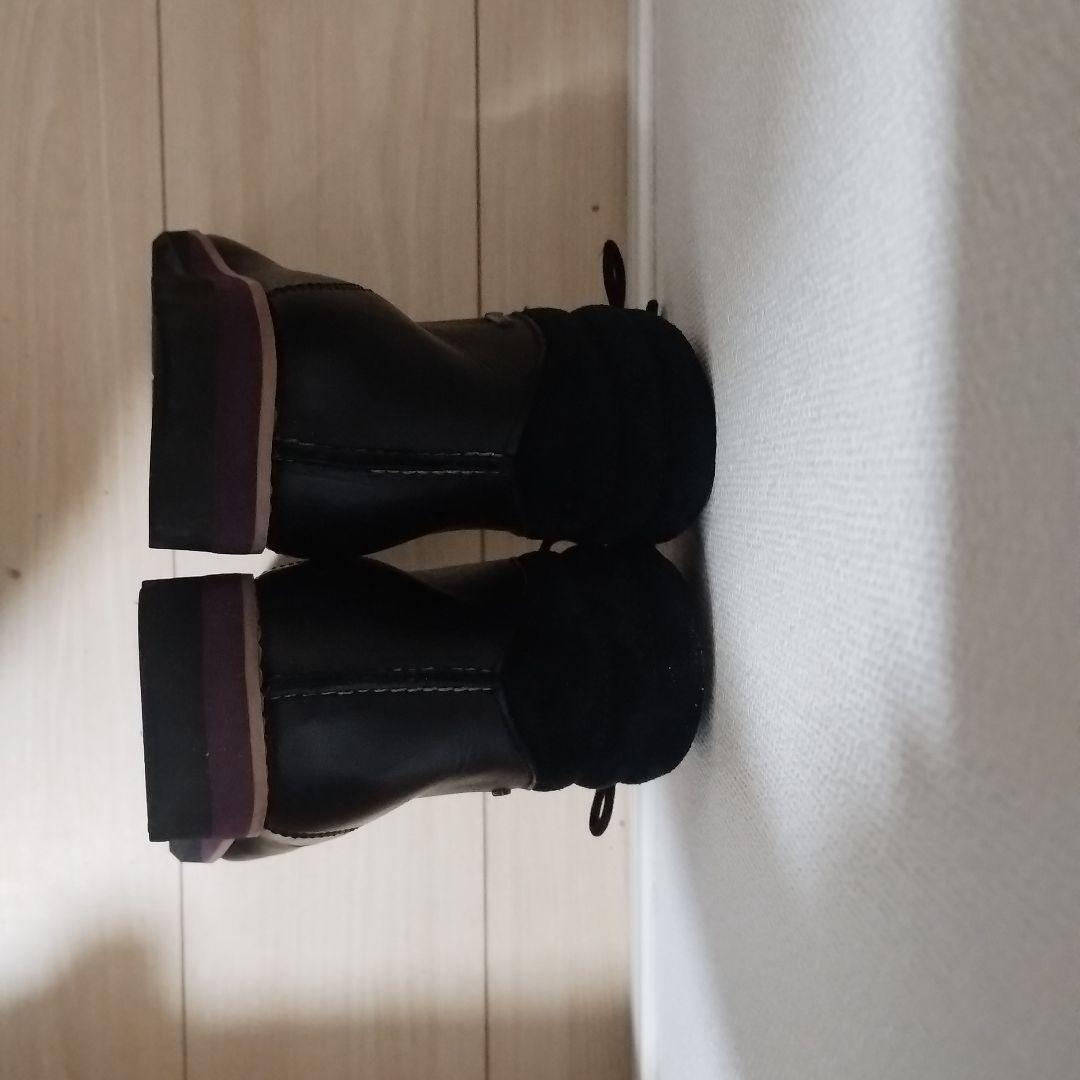 クラークス ゴアテックスレザーブーツ 黒