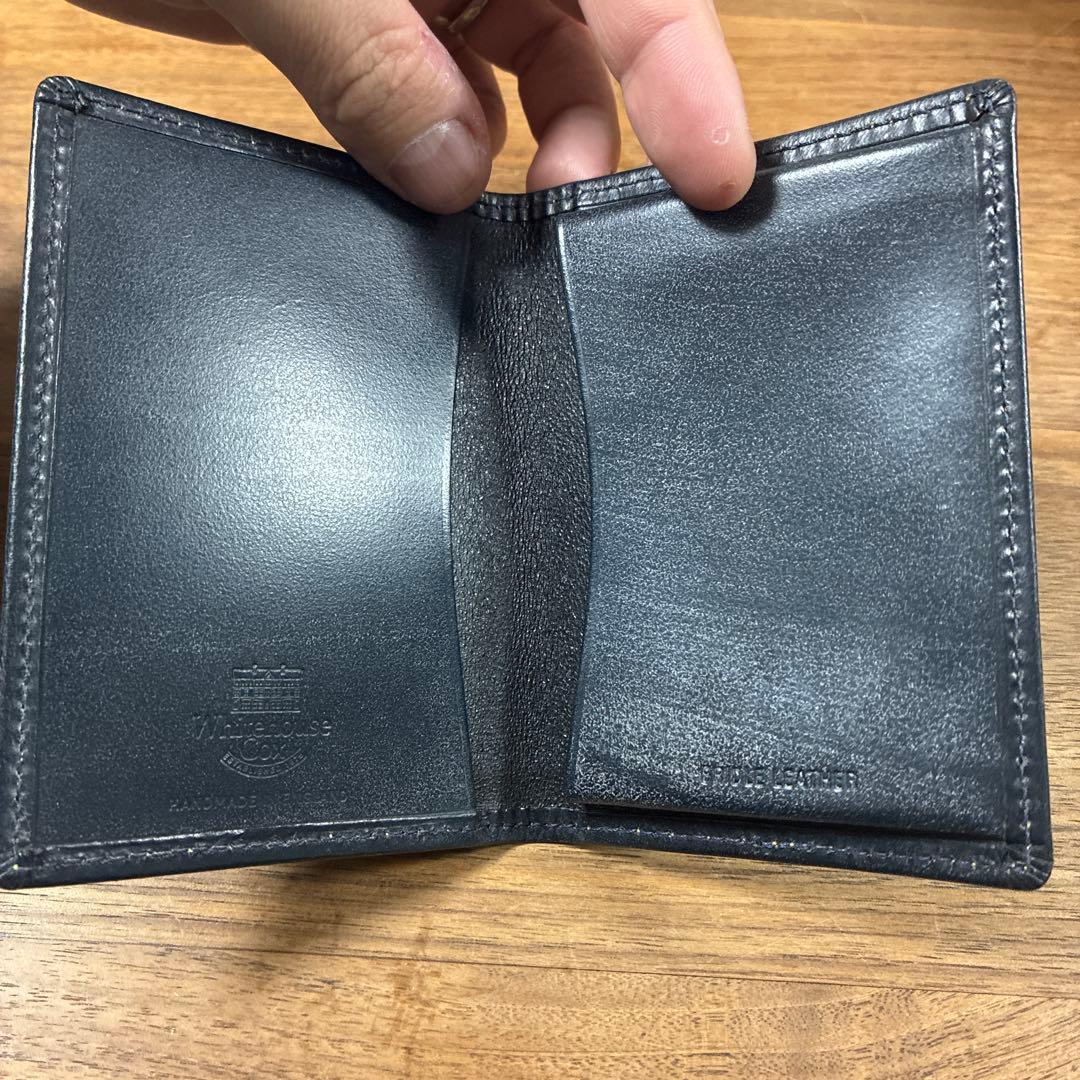 WhitehouseCox ホワイトハウスコックス名刺入れ　ネイビー