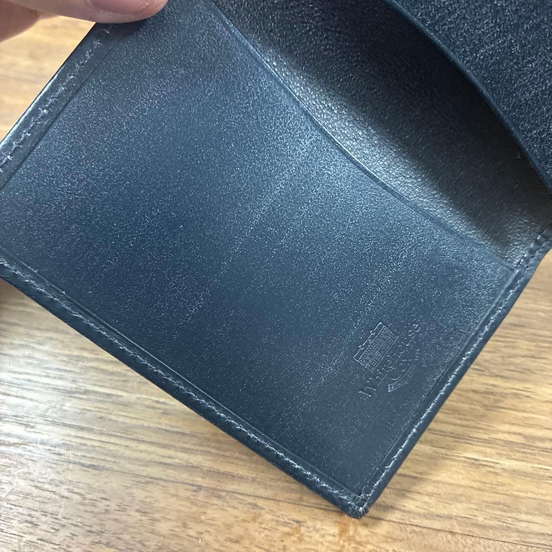 WhitehouseCox ホワイトハウスコックス名刺入れ　ネイビー