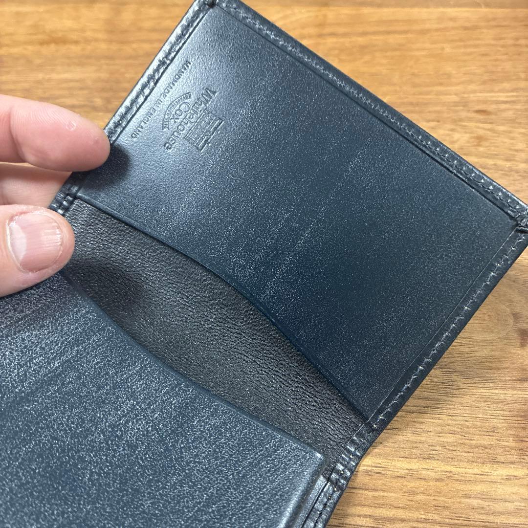 WhitehouseCox ホワイトハウスコックス名刺入れ　ネイビー