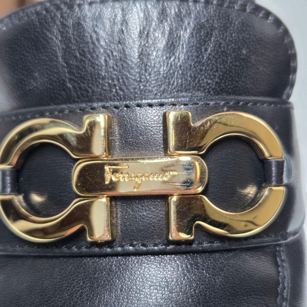 【極美品】Ferragamo ローファー ガンチーニ 24cm ブラック