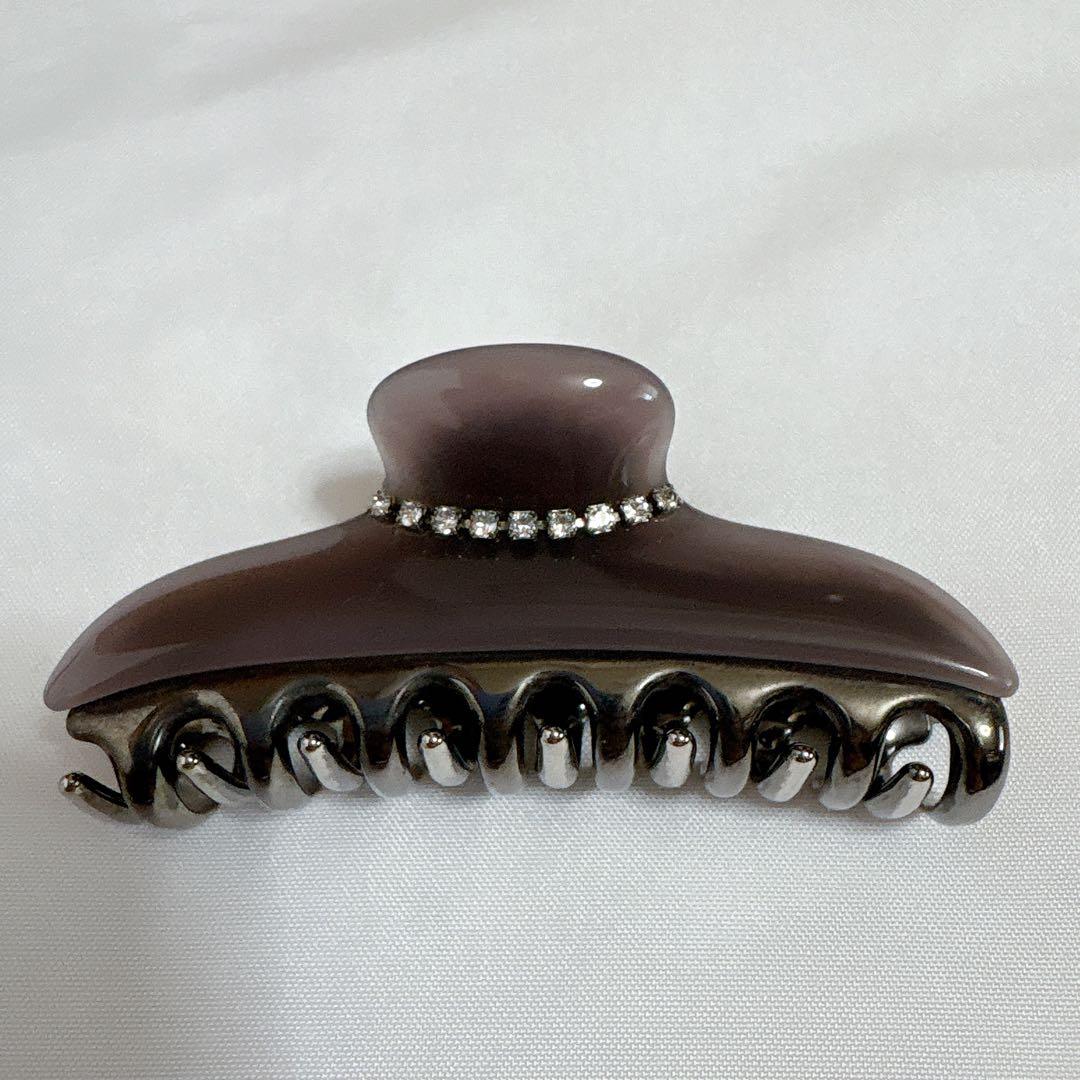 【限定色】ACCA アッカ ニューコラーナ ビジュー グレー ヘアクリップ