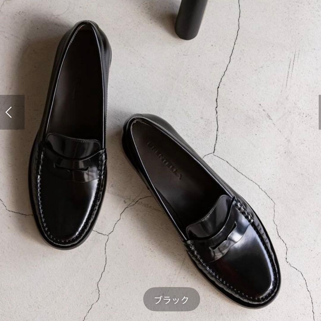 美品　BRENTELLA(ブレンテッラ) 黒ローファー　39
