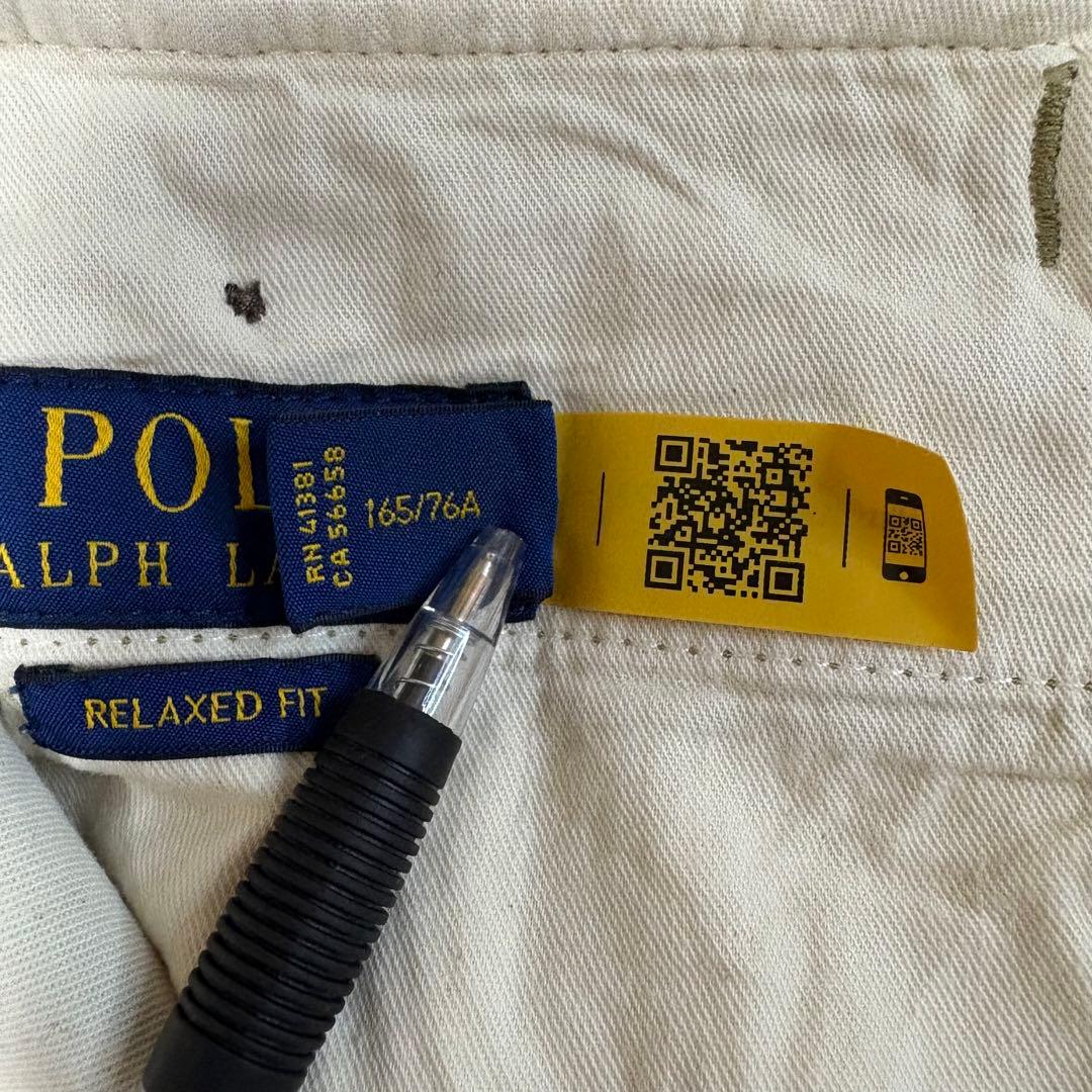 【現行タグポロチノタグ復刻】ポロ ラルフローレン 2タック ワイドチノ