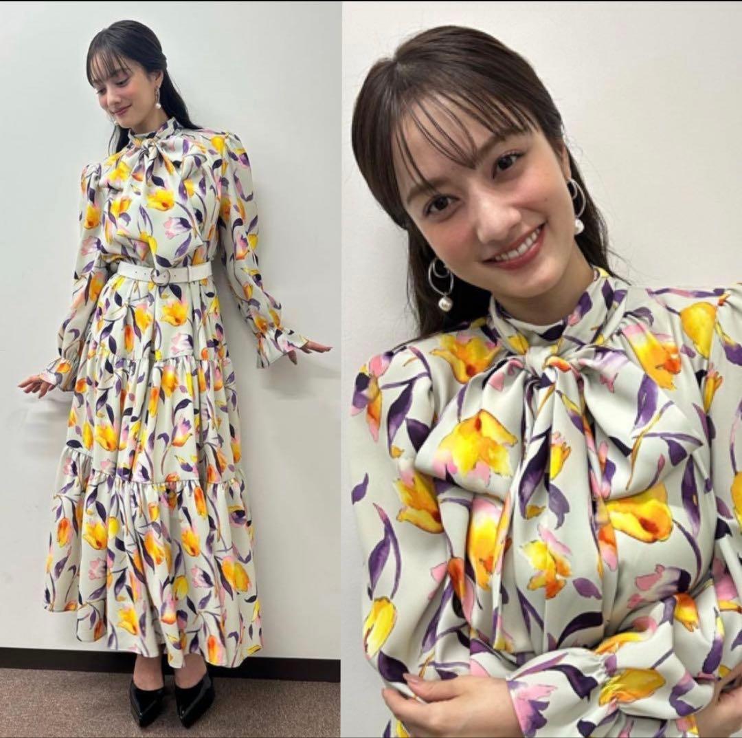 ダブルスタンダード Sov. ソブ　花柄ワンピースM