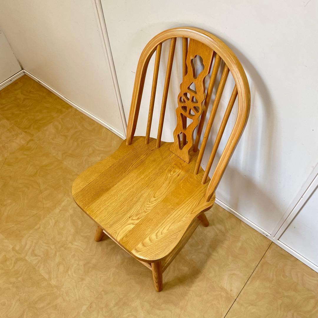 ウィンザー 回転椅子② オーク材 チェア 椅子 イス アンティーク 英国スタイル