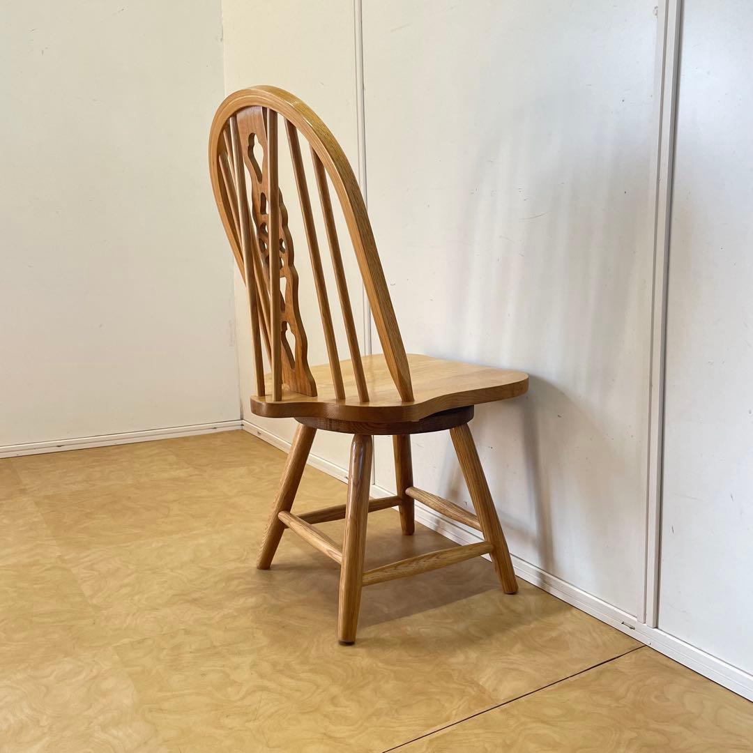 ウィンザー 回転椅子② オーク材 チェア 椅子 イス アンティーク 英国スタイル