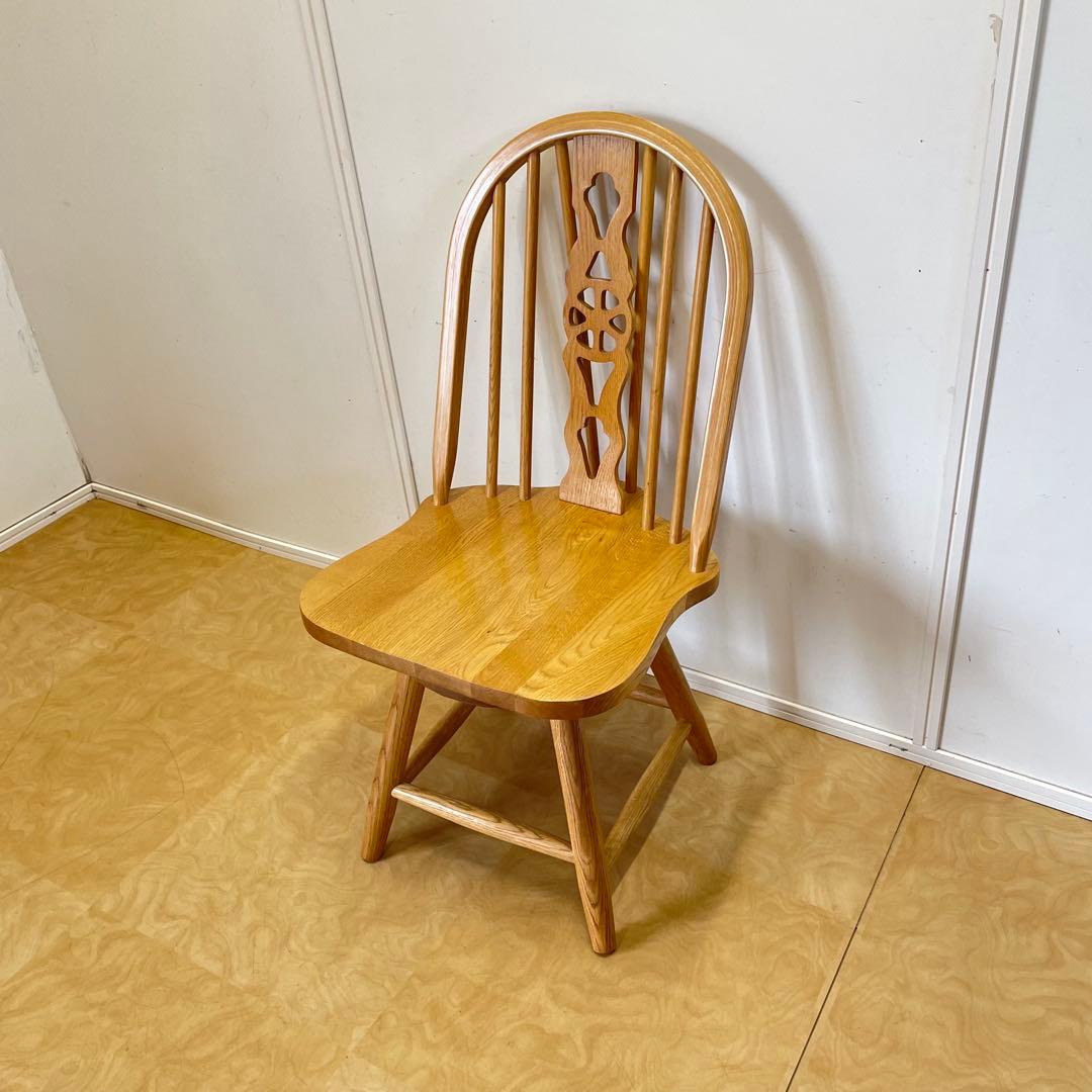 ウィンザー 回転椅子② オーク材 チェア 椅子 イス アンティーク 英国スタイル