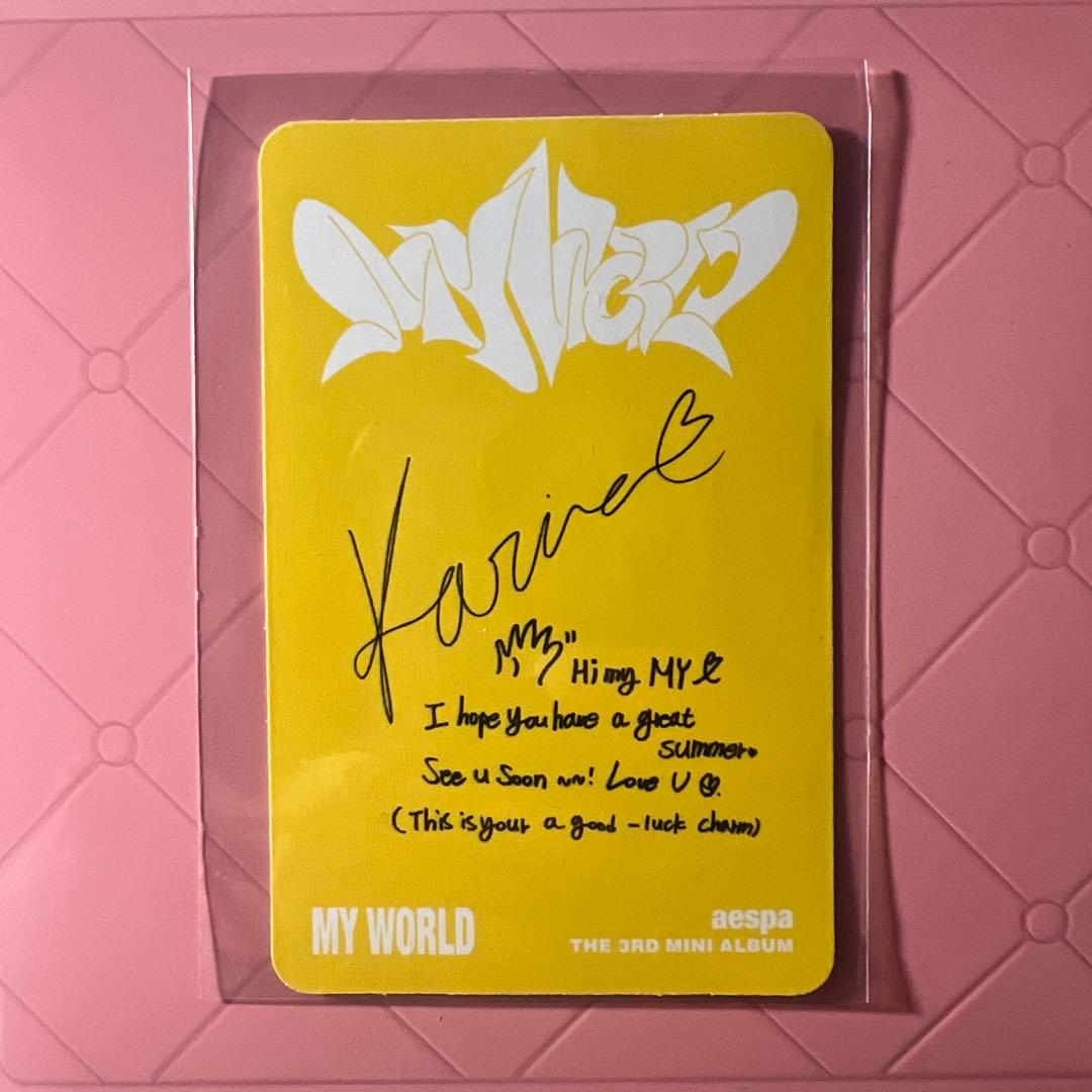 aespa MY WORLD BARNES&NOBLE B&N トレカカリナ