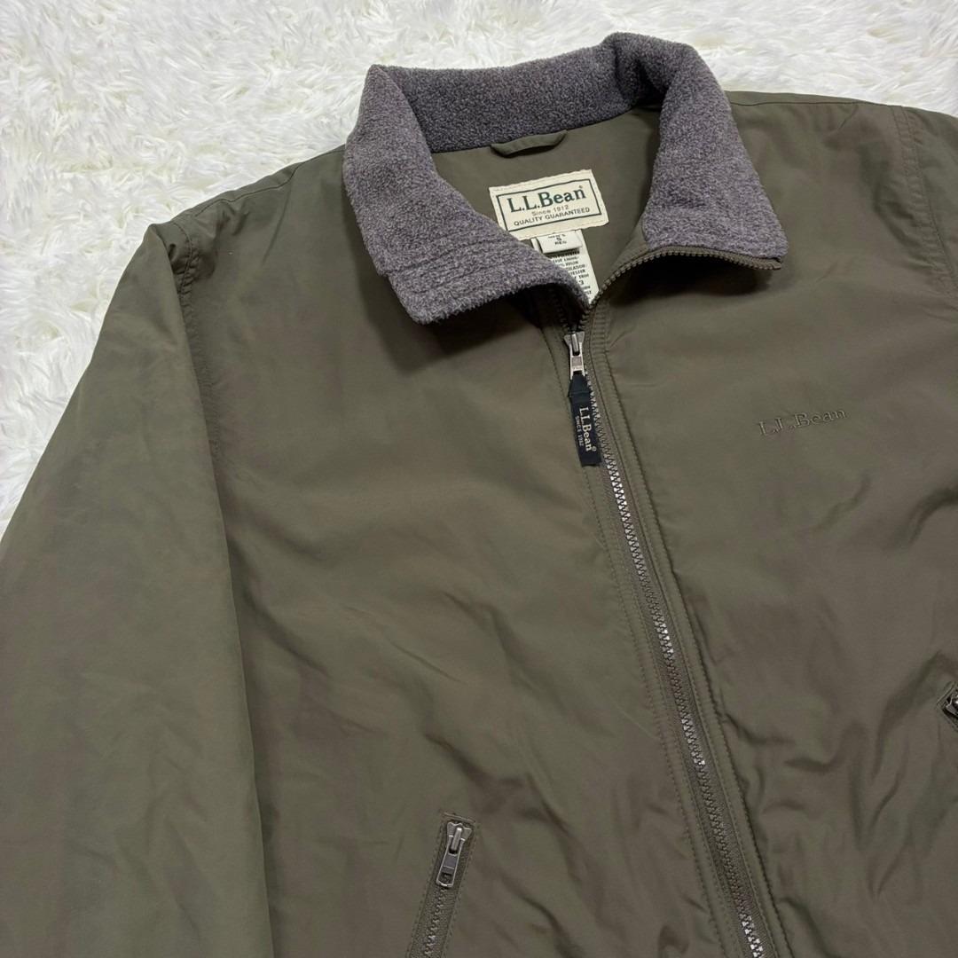 エルエルビーン ウォームアップジャケット ミリタリージャケット ボア カーキ