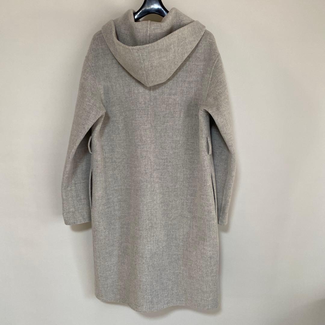 セオリーリュクス フーデッドコート 38 フーデットコート ライトグレー DMW