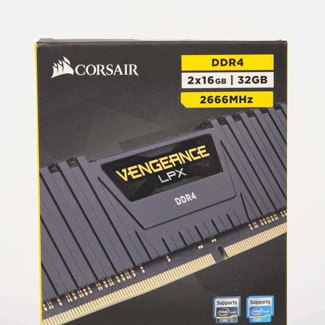DDR4メモリ 32GB(16GB×2) CorsairVengeanceLPX
