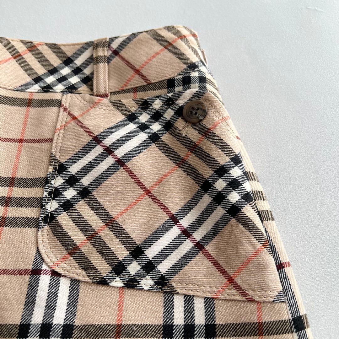 美品✨バーバリー ブルーレーベル ノバチェック ミニスカート ベージュ 36