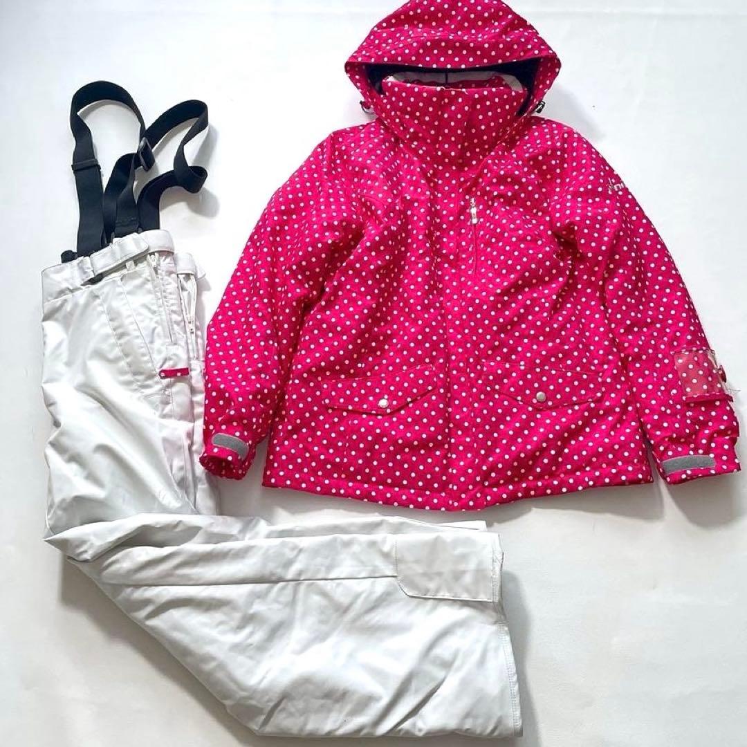 【大きいサイズ】フェニックス　レディース スキーウェア上下セット ドット柄 O