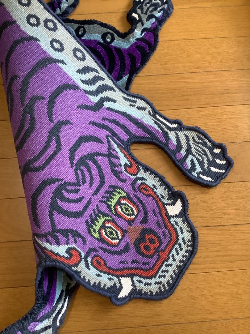 《 本物　新品　1点物 》 シルク　チベタンタイガー　虎　S 約80センチ　a