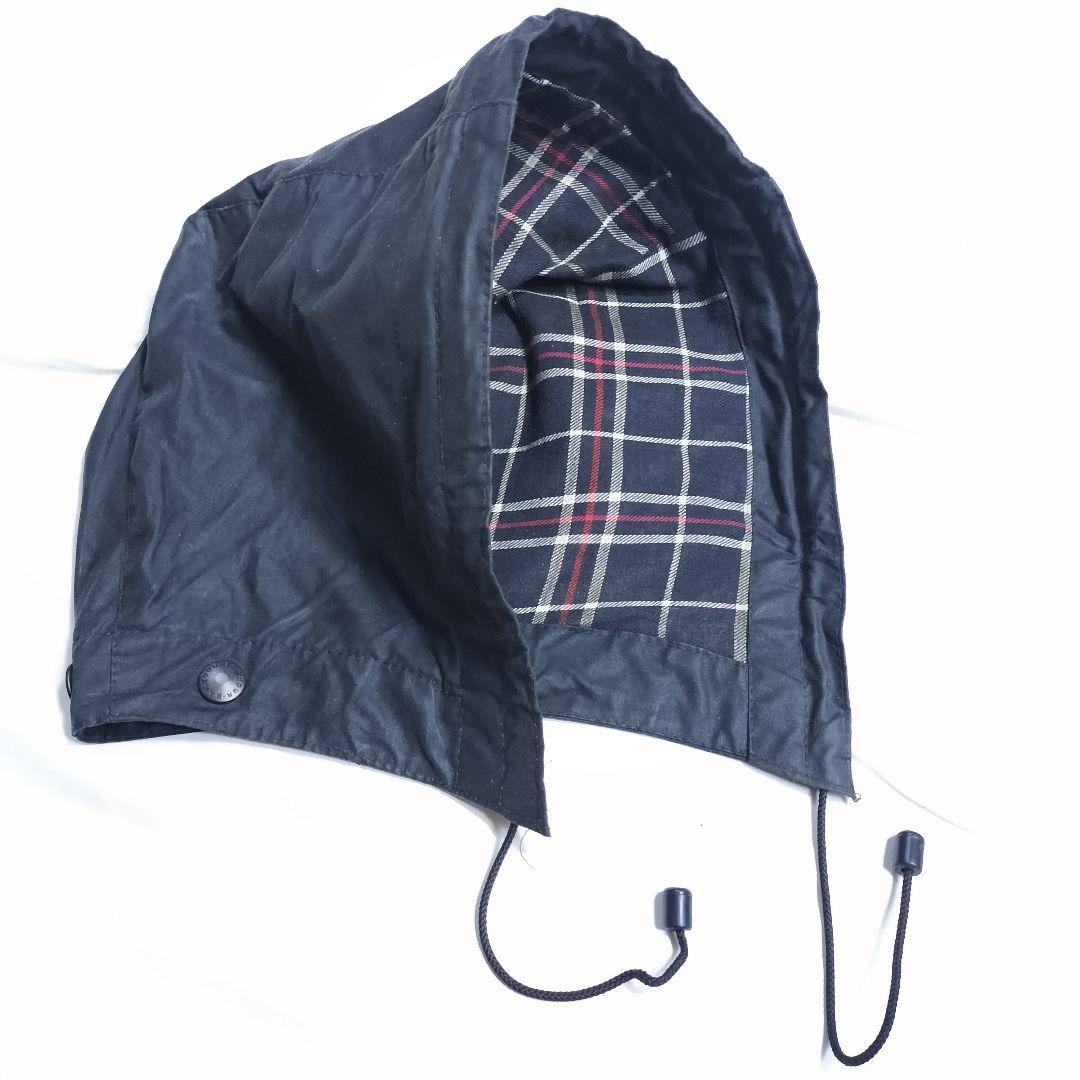 80s-90s Barbour　バブアー　フード　ネイビー