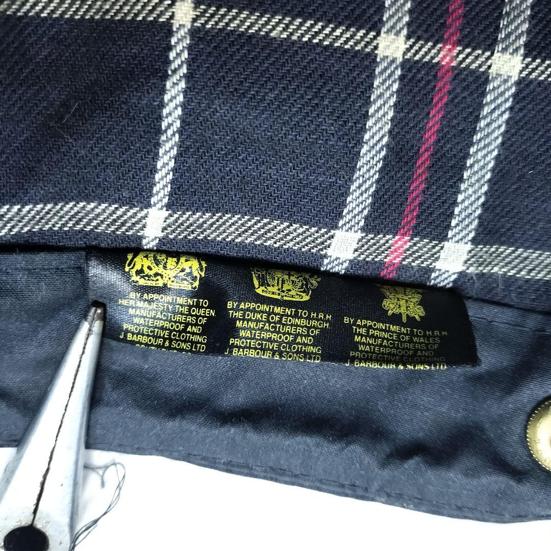 80s-90s Barbour　バブアー　フード　ネイビー