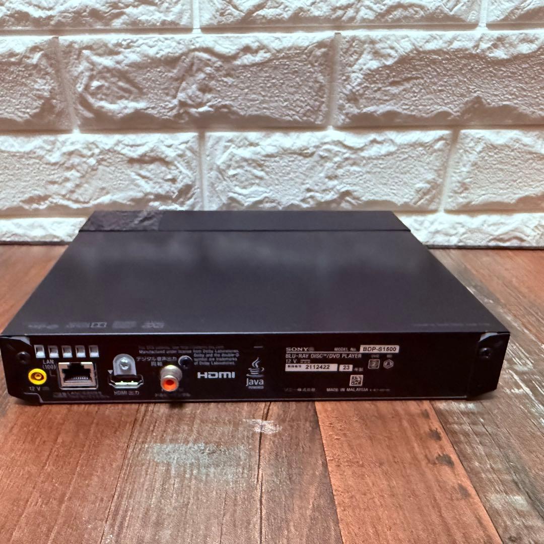 SONY ソニー ブルーレイディスクプレーヤー BDP-S1500 2023年製
