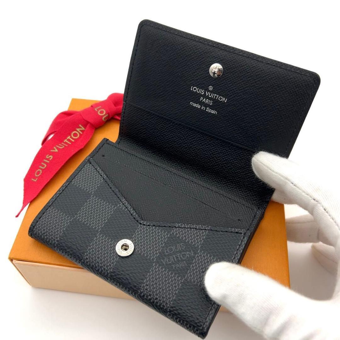 新型極美品★ルイヴィトン ダミエグラフィット 名刺入れ カードケース メンズ