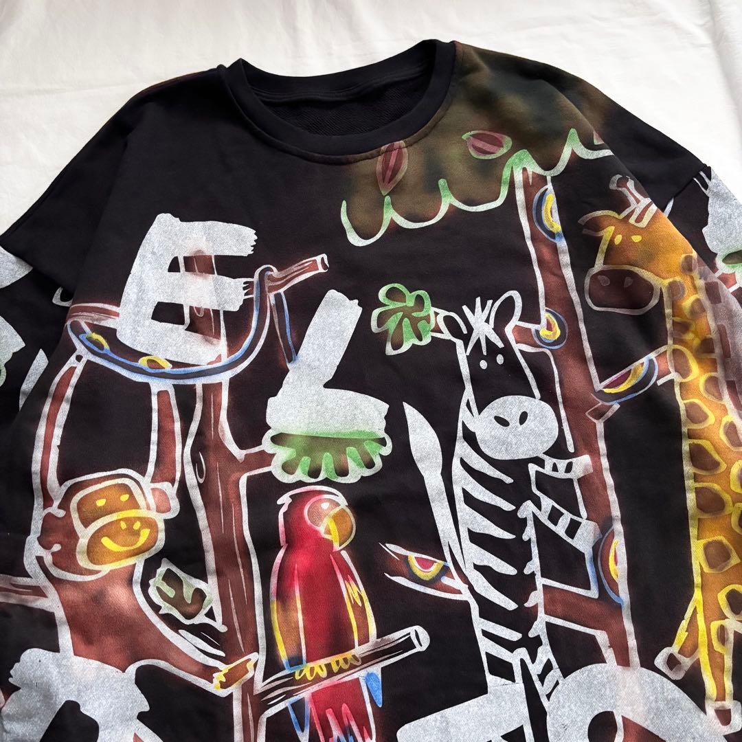 新品 EL RODEO アニマル イラスト プリント ビッグ スウェット