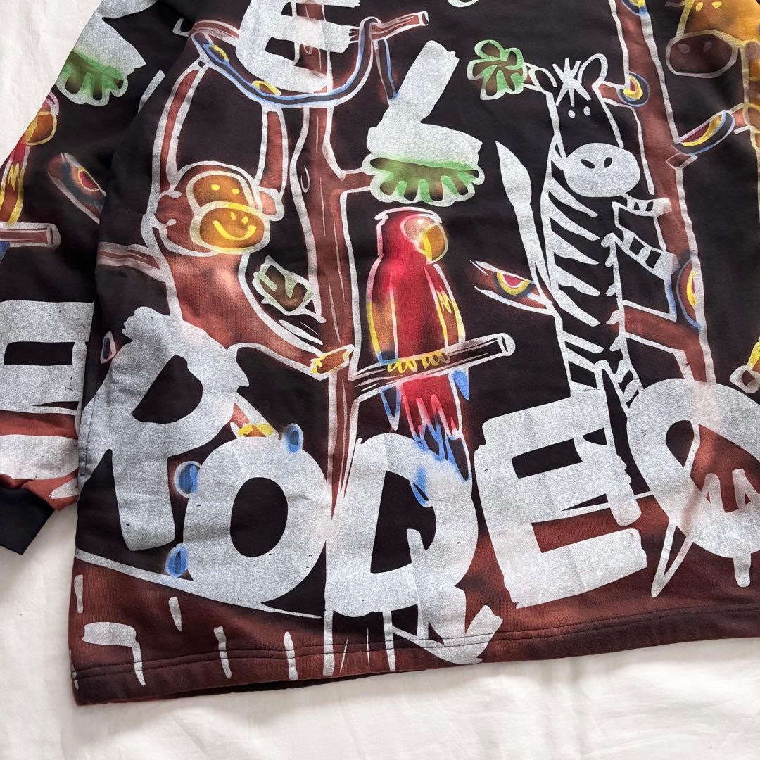 新品 EL RODEO アニマル イラスト プリント ビッグ スウェット
