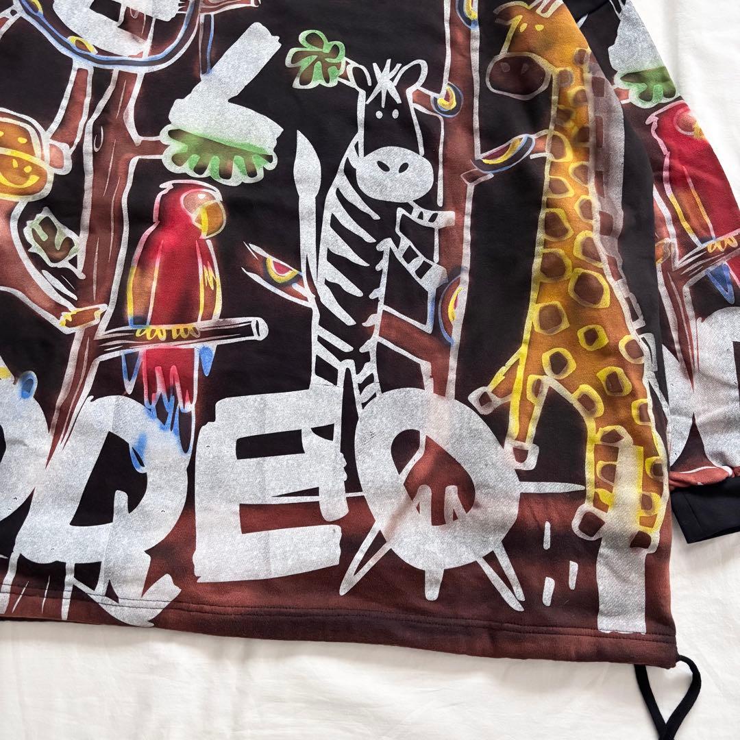 新品 EL RODEO アニマル イラスト プリント ビッグ スウェット
