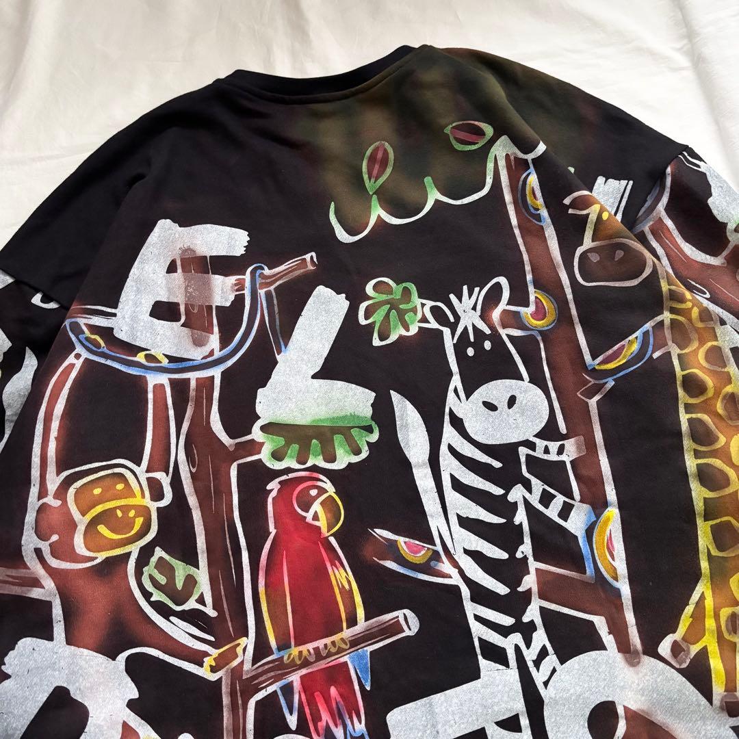 新品 EL RODEO アニマル イラスト プリント ビッグ スウェット