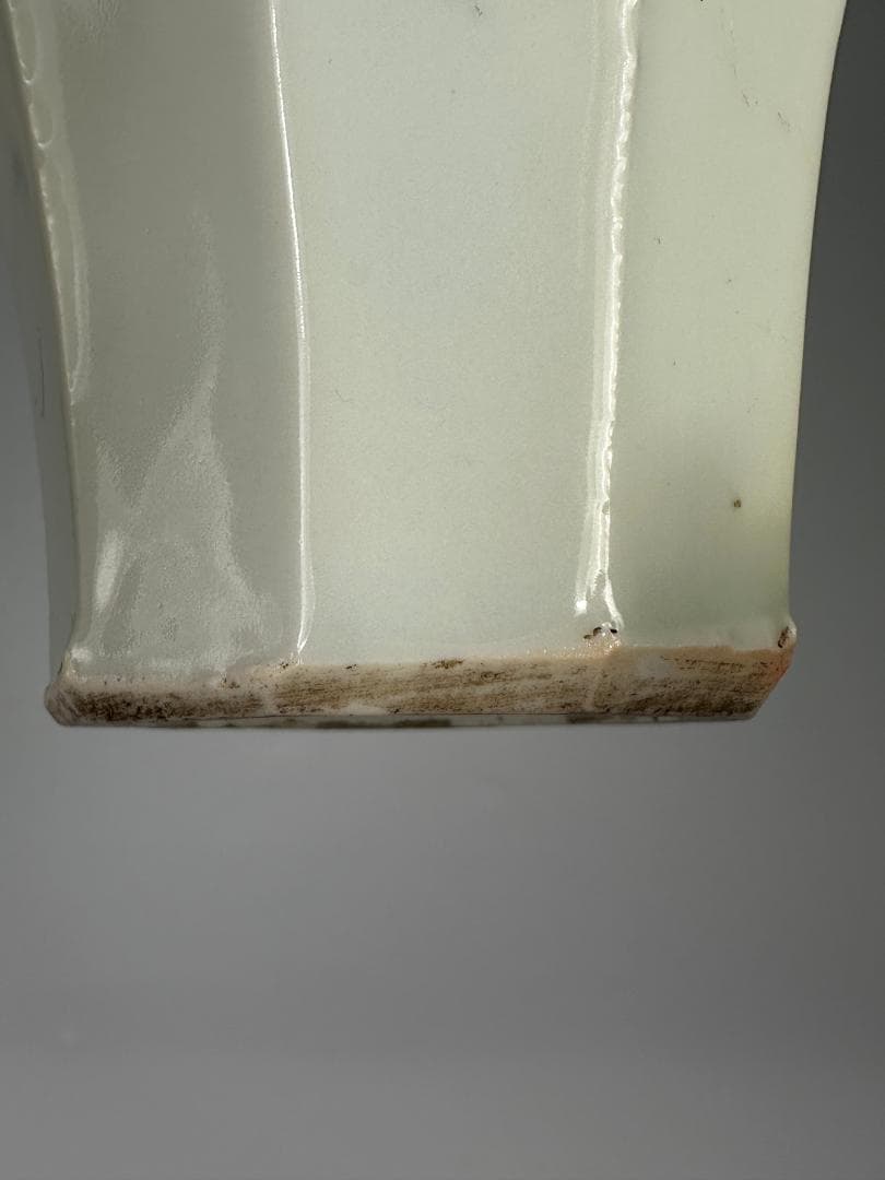 日本美術　古伊万里　白磁　面取徳利　李朝風　時代花瓶　美品　朝鮮半島古美術