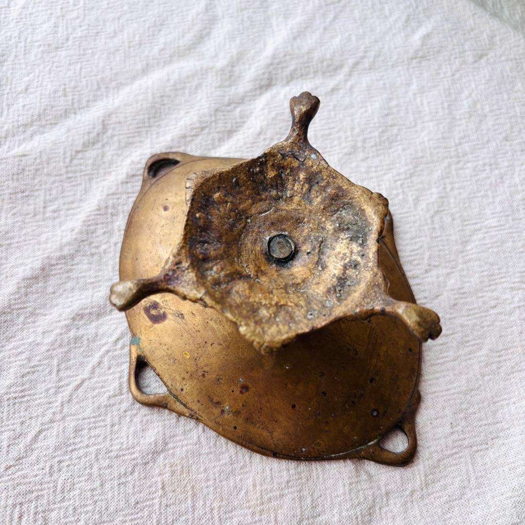 【フランス アンティーク】トカゲの真鍮トレイ アールヌーヴォー